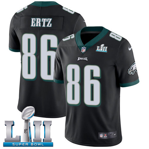  Eagles 86 Zach Ertz Black Youth 2018 Super Bowl LII Vapor Untouchable Player Limited Jersey