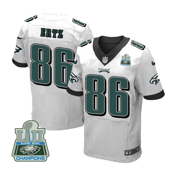  Eagles 86 Zach Ertz White 2018 Super Bowl Champions Elite Jersey