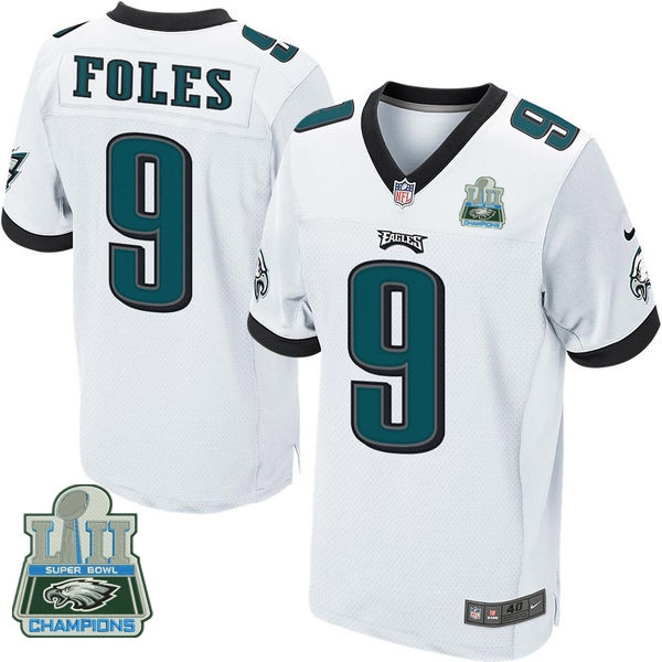  Eagles 9 Nick Foles White 2018 Super Bowl Champions Elite Jersey