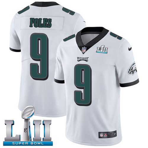  Eagles 9 Nick Foles White 2018 Super Bowl LII Vapor Untouchable Player Limited Jersey