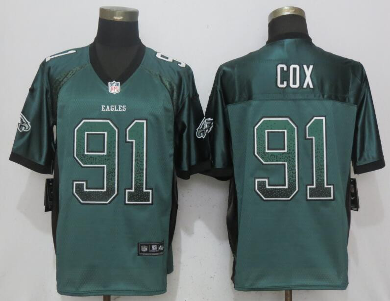  Eagles 91 Fletcher Cox Green Drift Fashion Elite Jersey