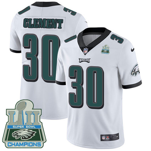  Eagles Corey Clement White 2018 Super Bowl Champions Vapor Untouchable Player Limited Jersey