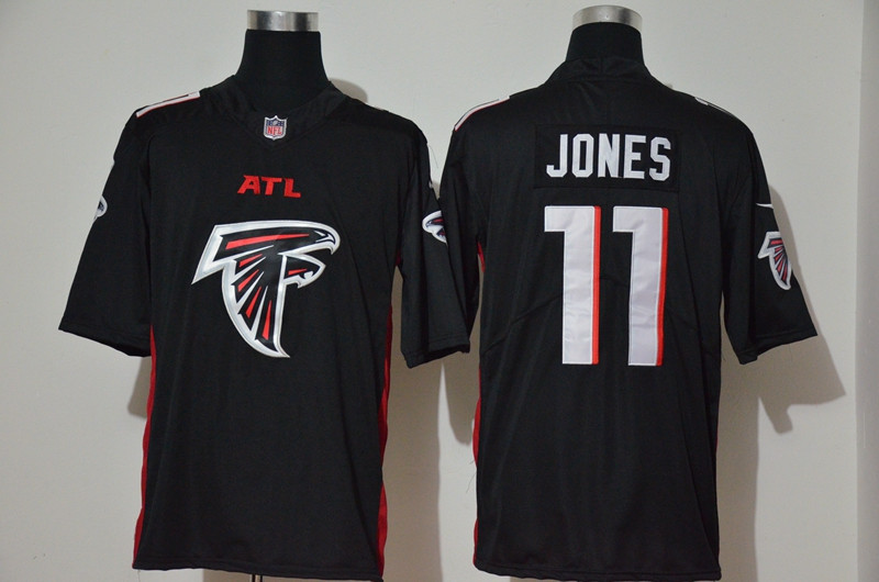 Nike Falcons 11 Julio Jones Black Team Big Logo Vapor Untouchable Limited Jersey