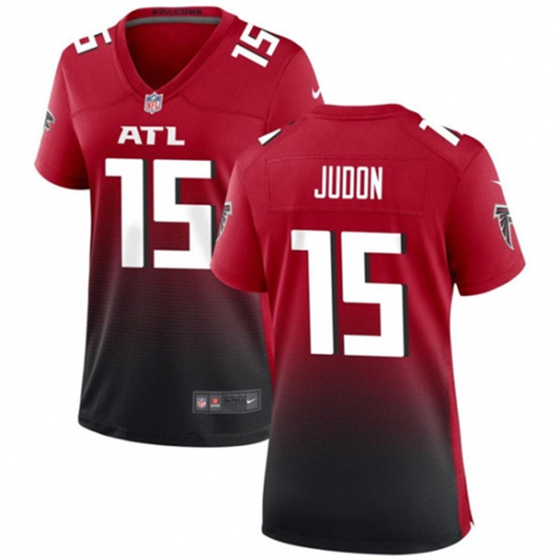 Nike Falcons 15 Matthew Judon Red Black Womens Stitched Jersey