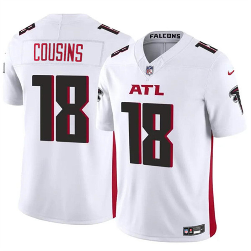 Nike Falcons 18 Kirk Cousins White Vapor Untouchable Limited Jersey