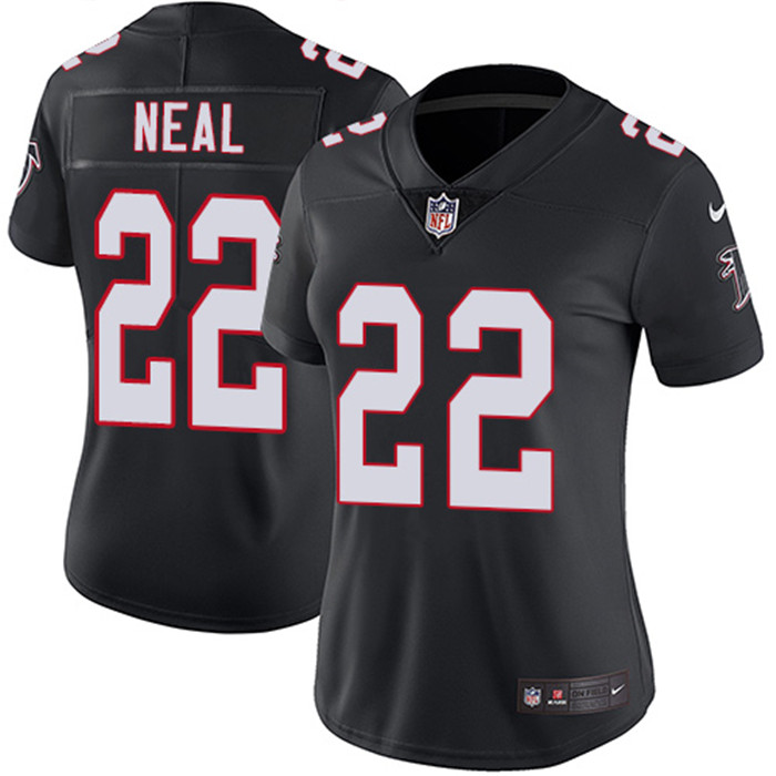  Falcons 22 Keanu Neal Black Women Vapor Untouchable Limited Jersey