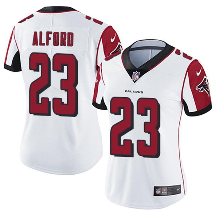  Falcons 23 Robert Alford White Women Vapor Untouchable Limited Jersey