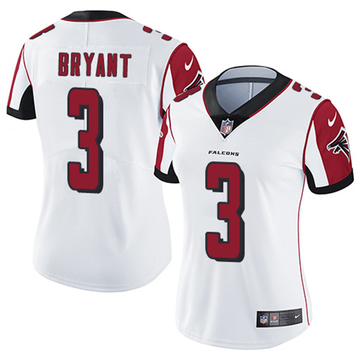  Falcons 3 Matt Bryant White Women Vapor Untouchable Limited Jersey