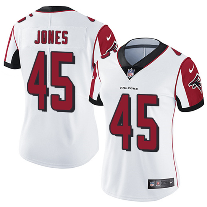  Falcons 45 Deion Jones White Women Vapor Untouchable Limited Jersey