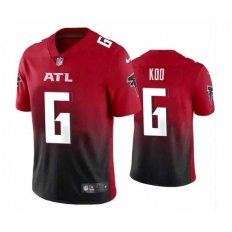 Nike Falcons 6 Younghoe Koo New Black Red Vapor Untouchable Limited Stitched Jersey