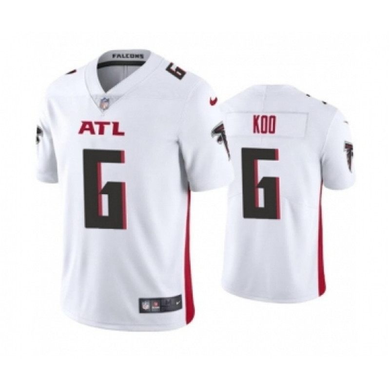 Nike Falcons 6 Younghoe Koo New White Vapor Untouchable Limited Stitched Jersey
