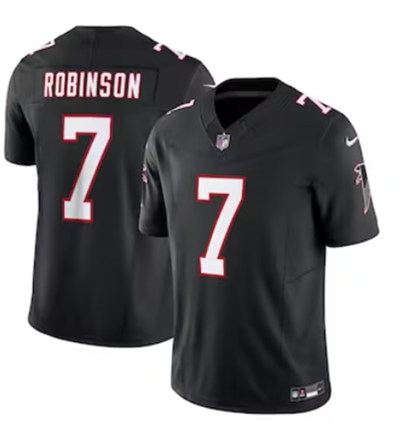 Nike Falcons 7 Bijan Robinson Black Alternate Vapor F.U.S.E. Limited Jersey