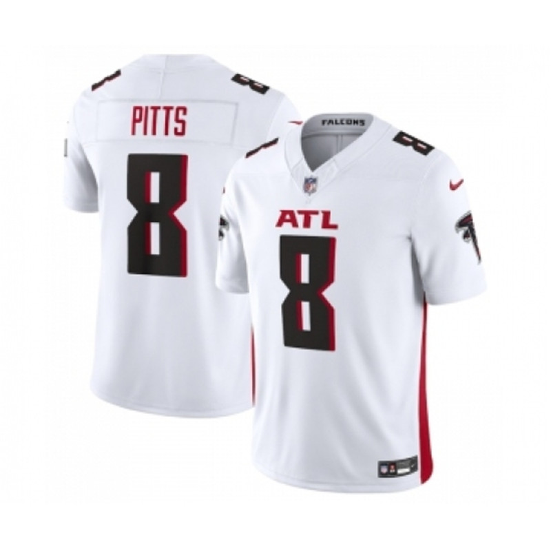 Nike Falcons 8 Kyle Pitts White 2023 FUSE Vapor Untouchable Limited Stitched Football Jersey