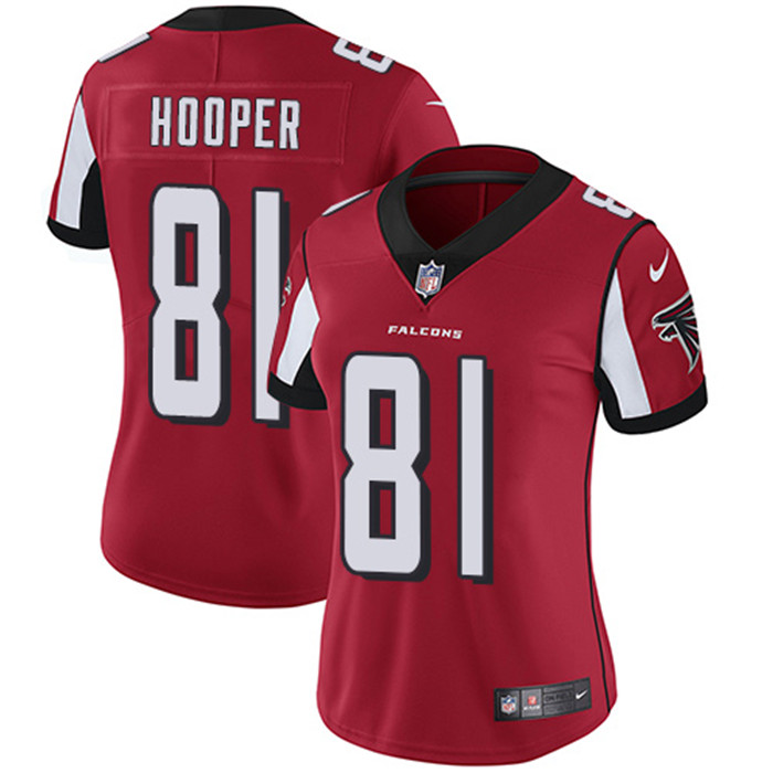  Falcons 81 Austin Hooper Red Women Vapor Untouchable Limited Jersey