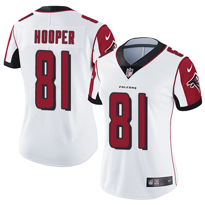  Falcons 81 Austin Hooper White Women Vapor Untouchable Limited Jersey