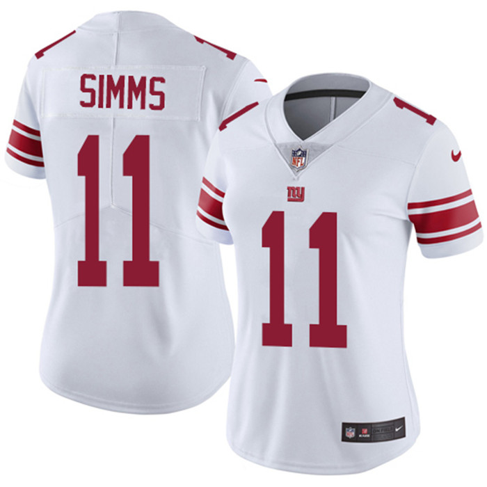  Giants 11 Phil Simms White Women Vapor Untouchable Limited Jersey