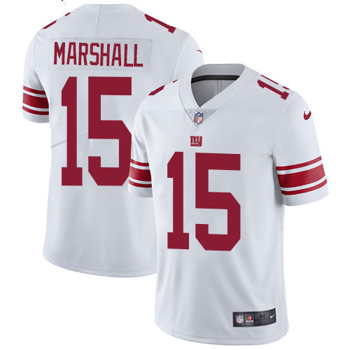  Giants 15 Brandon Marshall White Vapor Untouchable Player Limited Jersey