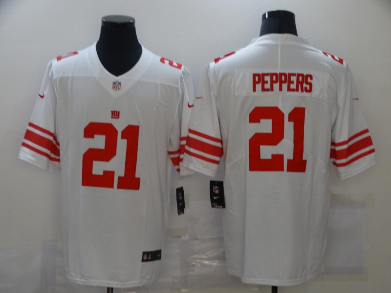 Nike Giants 21 Jabrill Peppers White Vapor Untouchable Limited Jersey