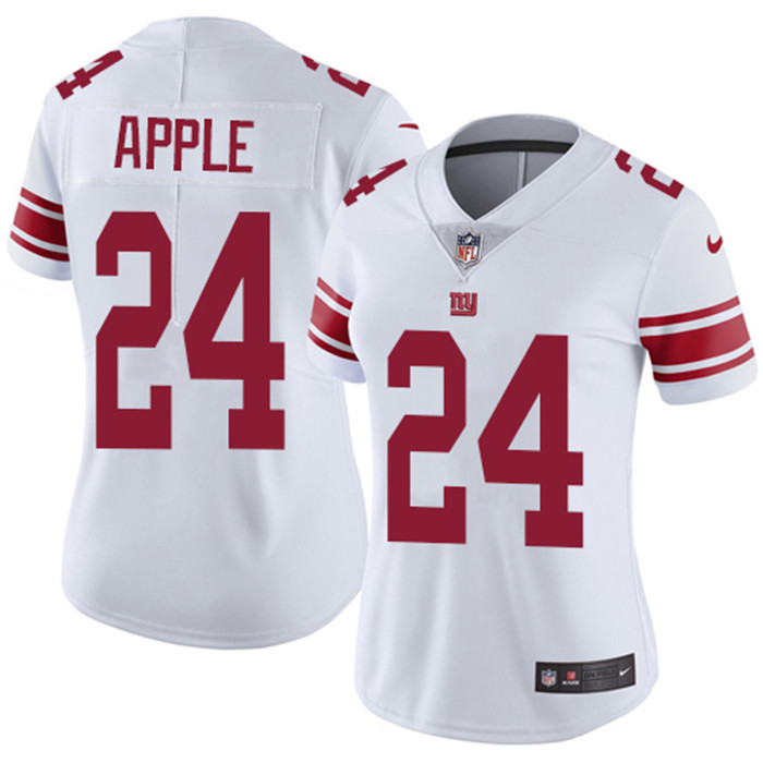  Giants 24 Eli Apple White Women Vapor Untouchable Limited Jersey