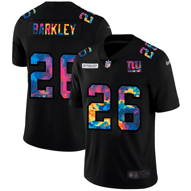 Nike Giants 26 Saquon Barkley Black Vapor Untouchable Fashion Limited Jersey