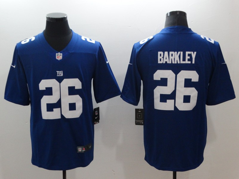  Giants 26 Saquon Barkley Royal Vapor Untouchable Limited Jersey