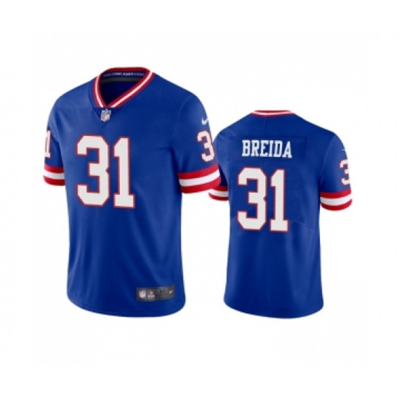 Nike Giants 31 Matt Breida Royal Classic Vapor Limited Stitched Jersey