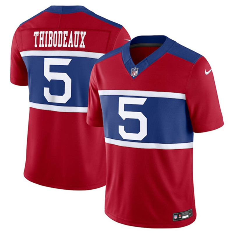 Nike Giants 5 Kayvon Thibodeaux Century Red Alternate Vapor F.U.S.E. Limited Jersey