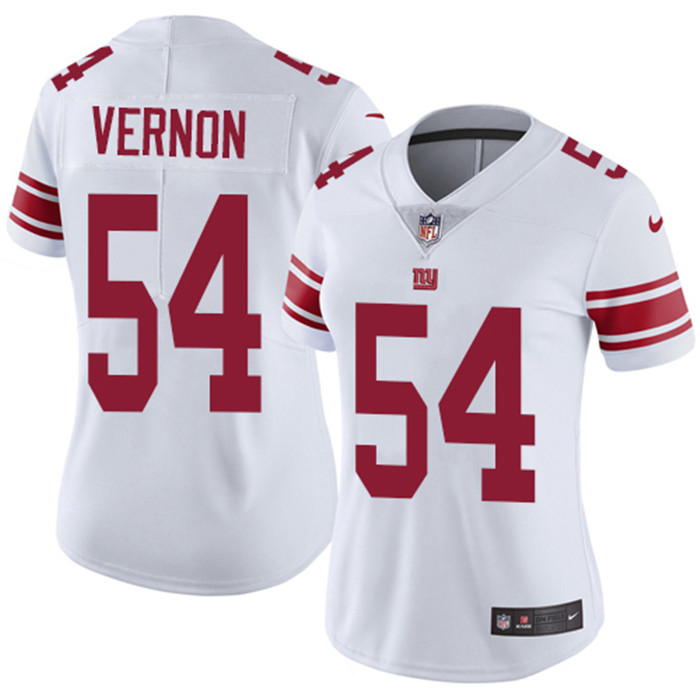  Giants 54 Olivier Vernon White Women Vapor Untouchable Limited Jersey