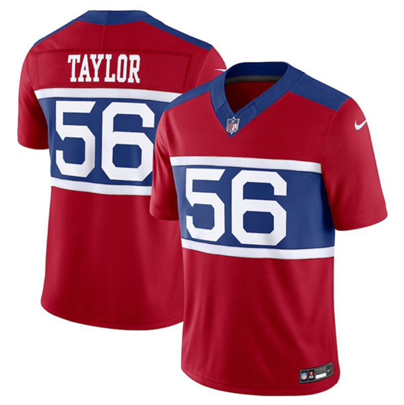 Nike Giants 56 Lawrence Taylor Century Red Alternate Vapor F.U.S.E. Limited Jersey
