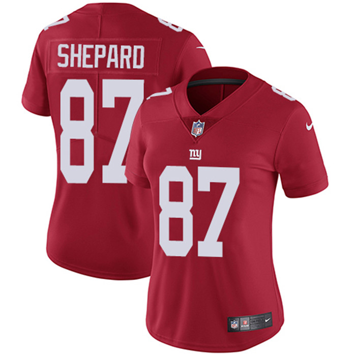  Giants 87 Sterling Shepard Red Women Vapor Untouchable Limited Jersey