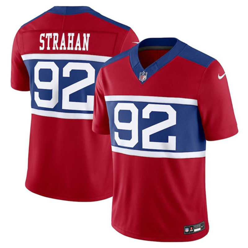 Nike Giants 92 Michael Strahan Century Red Alternate Vapor F.U.S.E. Limited Jersey