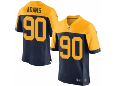  Green Bay Packers 90 Montravius Adams Elite Navy Blue Alternate NFL Jersey