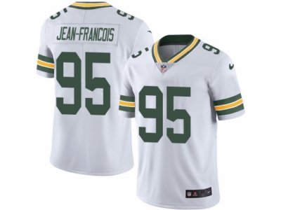  Green Bay Packers 95 Ricky Jean-Francois Elite White Rush NFL Jersey
