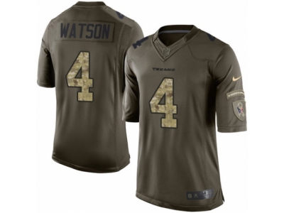  Houston Texans 4 Deshaun Watson Limited Green Salute to Service NFL Jersey