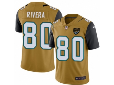  Jacksonville Jaguars 80 Mychal Rivera Limited Gold Rush NFL Jersey