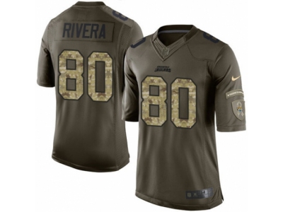  Jacksonville Jaguars 80 Mychal Rivera Limited Green Salute to Service NFL Jersey