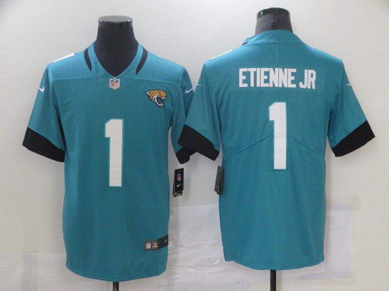 Nike Jaguars 1 Travis Etienne Jr Teal Vapor Untouchable Limited Jersey