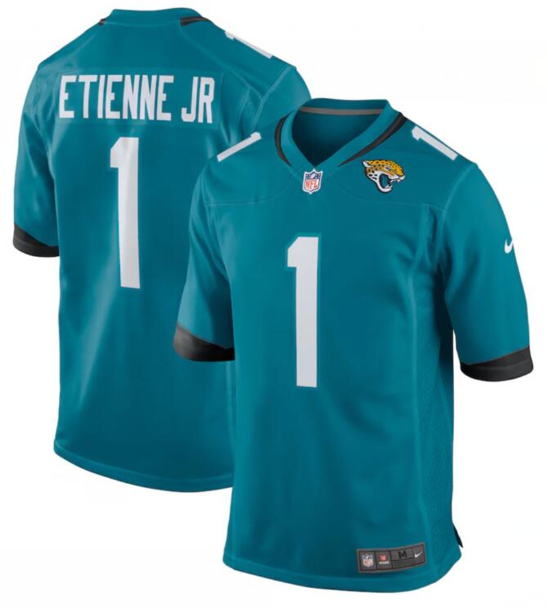 Nike Jaguars 1 Travis Etienne Jr. Teal Vapor Untouchable Limited Jersey