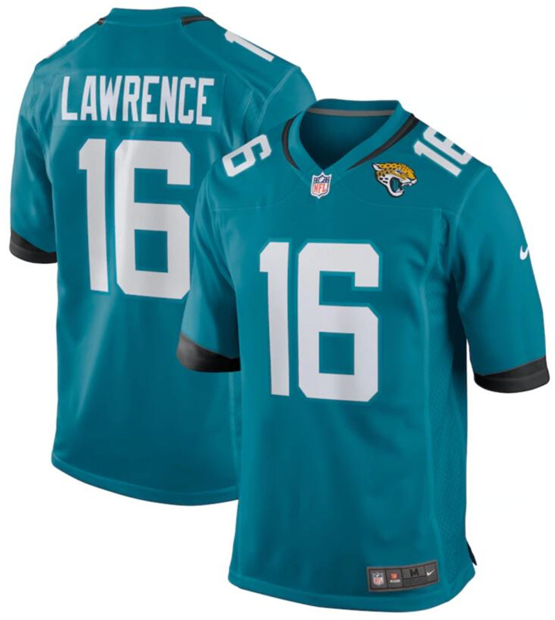 Nike Jaguars 16 Trevor Lawrence Teal 2021 NFL Draft Vapor Untouchable Limited Jersey