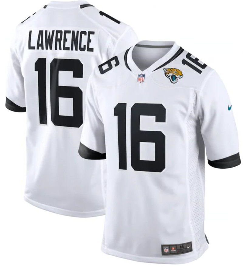 Nike Jaguars 16 Trevor Lawrence White 2021 NFL Draft Vapor Untouchable Limited Jersey