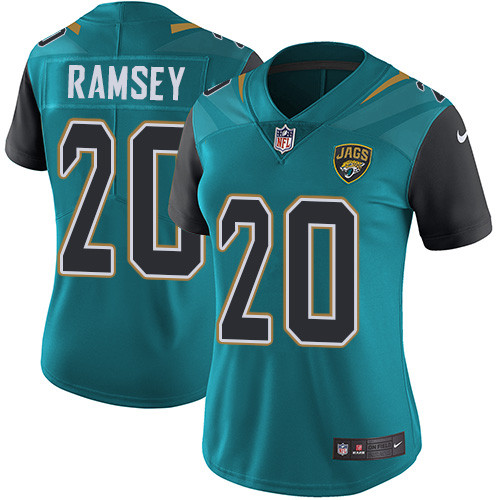  Jaguars 20 Jalen Ramsey Teal Women Vapor Untouchable Limited Player Jersey