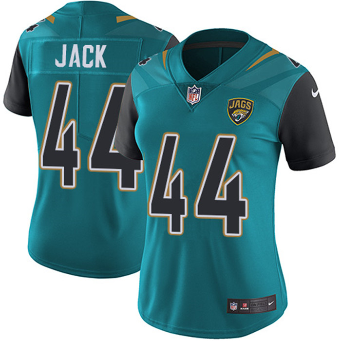  Jaguars 44 Myles Jack Teal Women Vapor Untouchable Limited Jersey