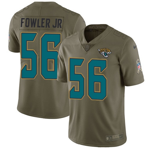  Jaguars 56 Dante Fowler Jr Olive Salute To Service Limited Jersey