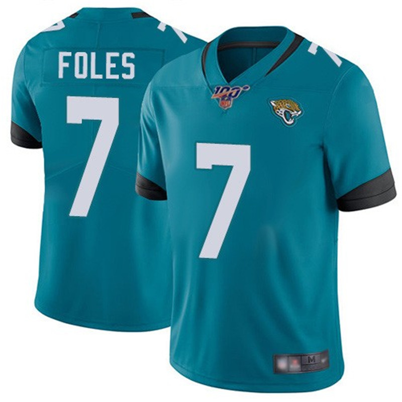 Nike Jaguars 7 Nick Foles Teal 100th Season Vapor Untouchable Limited Jersey