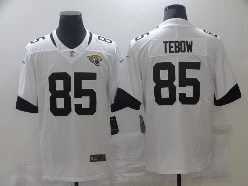 Nike Jaguars 85 Tim Tebow White 2021 NFL Draft Vapor Untouchable Limited Jersey