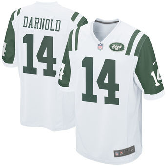  Jets 14 Sam Darnold White 2018 NFL Draft Pick Elite Jersey