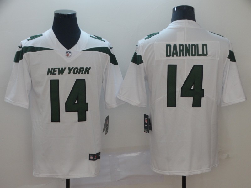 Nike Jets 14 Sam Darnold White New 2019 Vapor Untouchable Limited Jersey