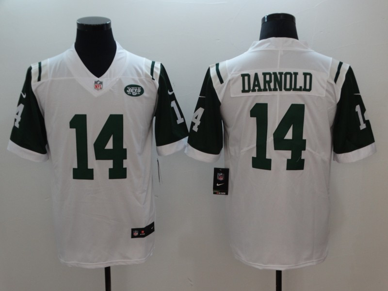  Jets 14 Sam Darnold White Vapor Untouchable Player Limited Jersey