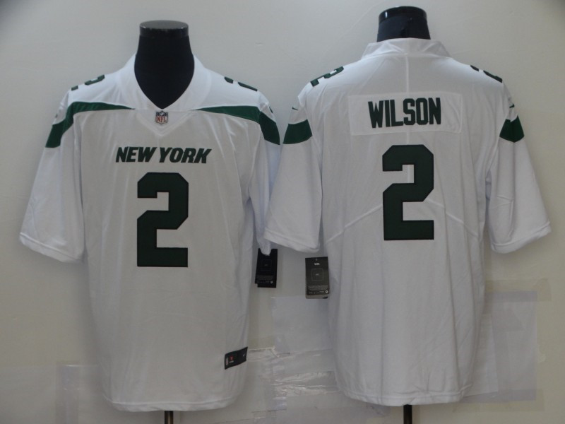 Nike Jets 2 Zach Wilson White 2021 NFL Draft Vapor Untouchable Limited Jersey