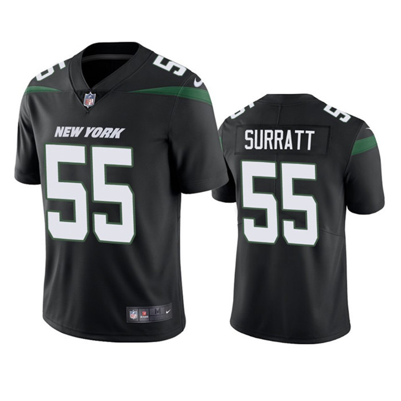 Nike Jets 55 Chazz Surratt Black Vapor Untouchable Limited Jersey